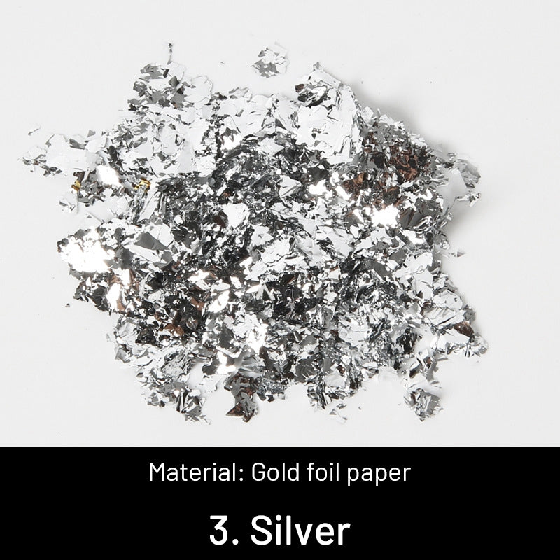 DIY Dekorative Zerkleinerte Goldblätter sku-3