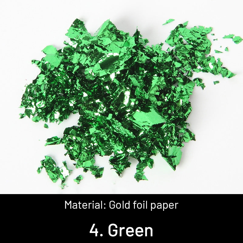 DIY Dekorative Zerkleinerte Goldblätter sku-4