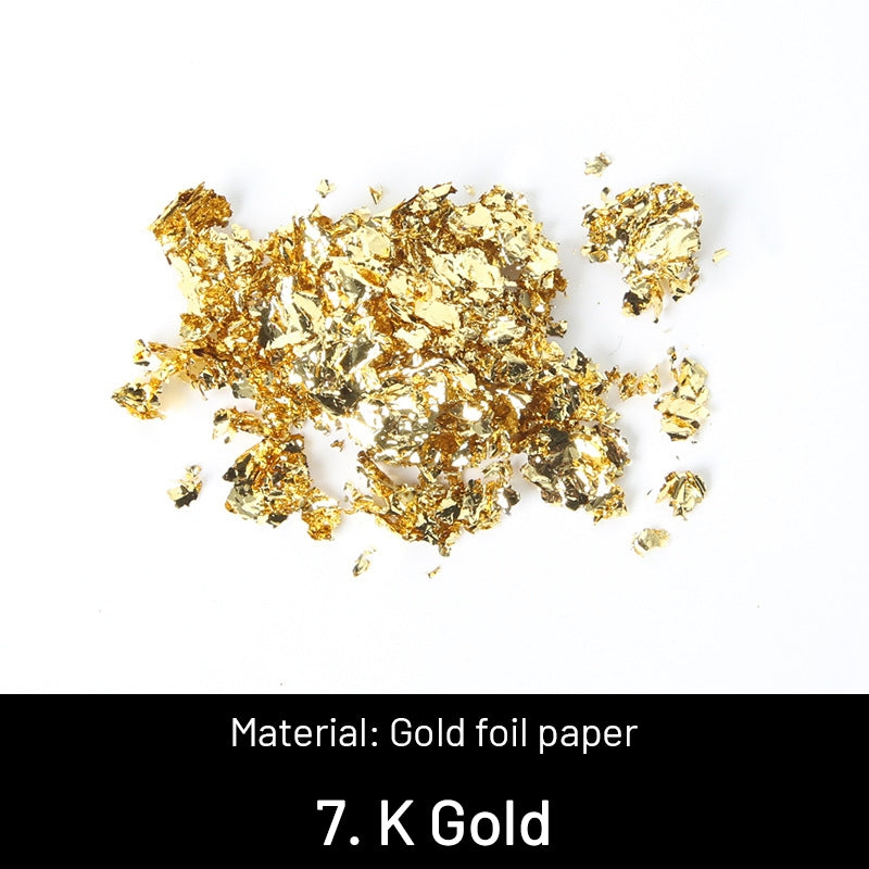 DIY Dekorative Zerkleinerte Goldblätter sku-7