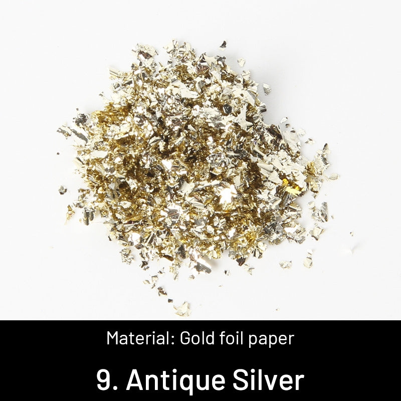 DIY Dekorative Zerkleinerte Goldblätter sku-9