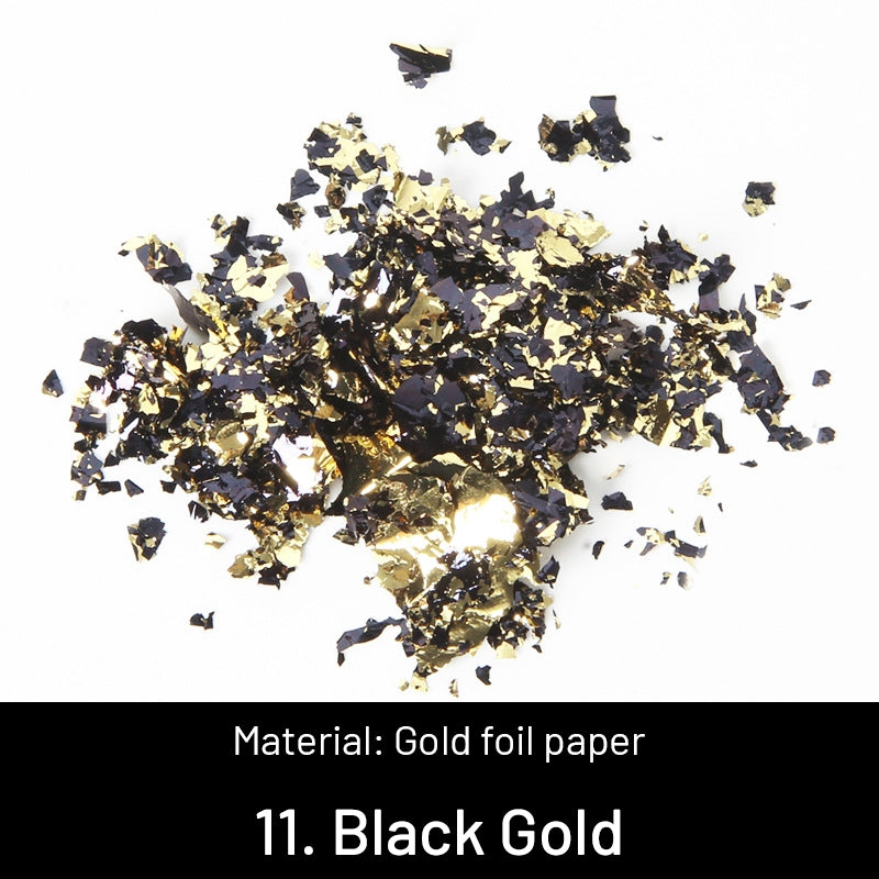 DIY Dekorative Zerkleinerte Goldblätter sku-11