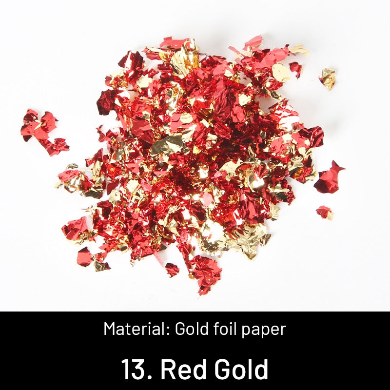 DIY Dekorative Zerkleinerte Goldblätter sku-13
