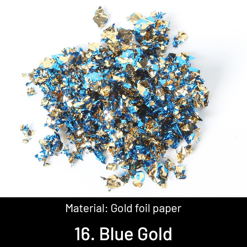 DIY Dekorative Zerkleinerte Goldblätter sku-16
