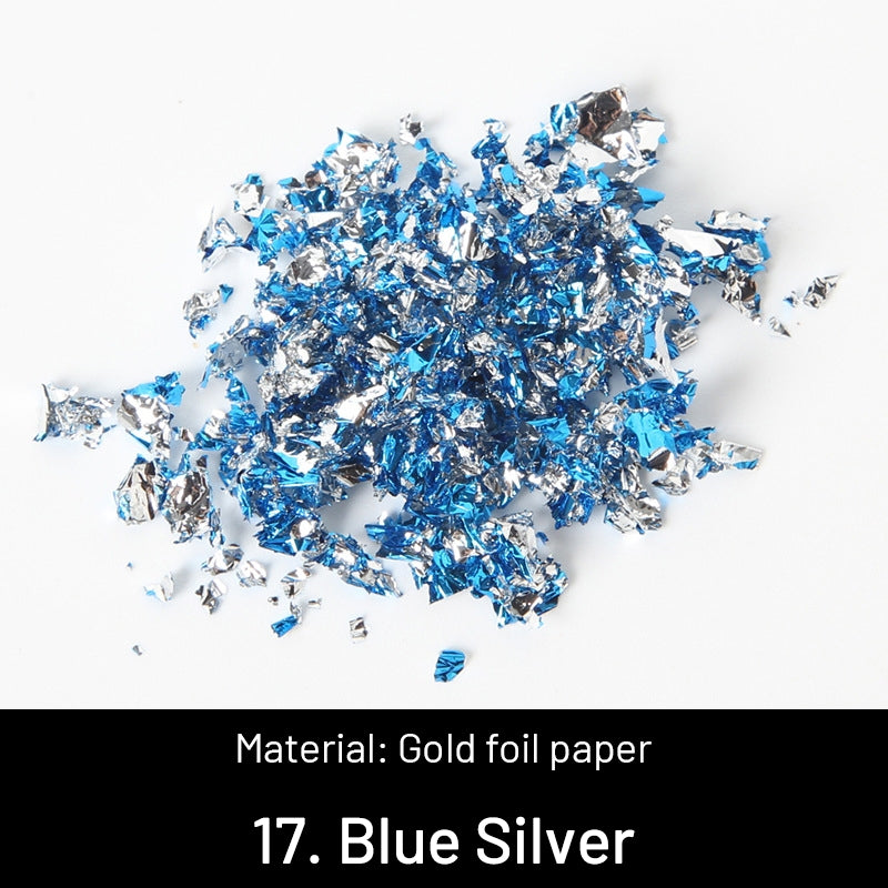 DIY Dekorative Zerdrückte Goldblätter sku-17
