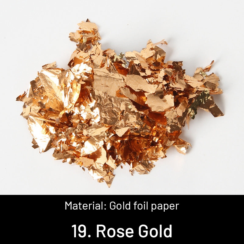 DIY Dekorative Zerkleinerte Goldblätter sku-19