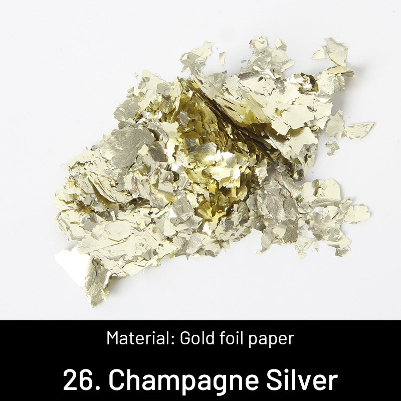 DIY Dekorative Zerkleinerte Goldblätter sku-26