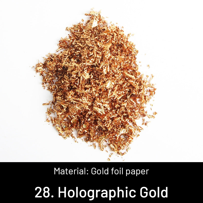 DIY Dekorative Zerkleinerte Goldblätter sku-28