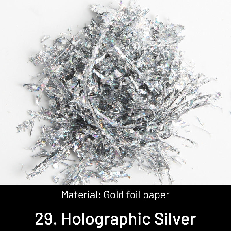 DIY Dekorative Zerkleinerte Goldblätter sku-29