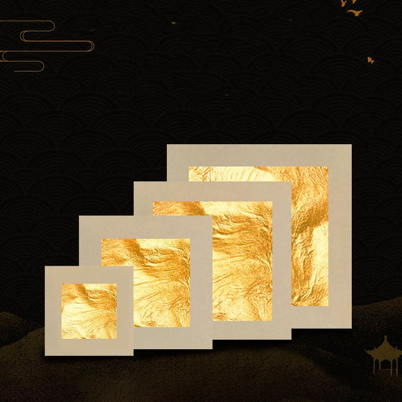 24K reines Gold Paste quadratische Goldblatt Bögen a