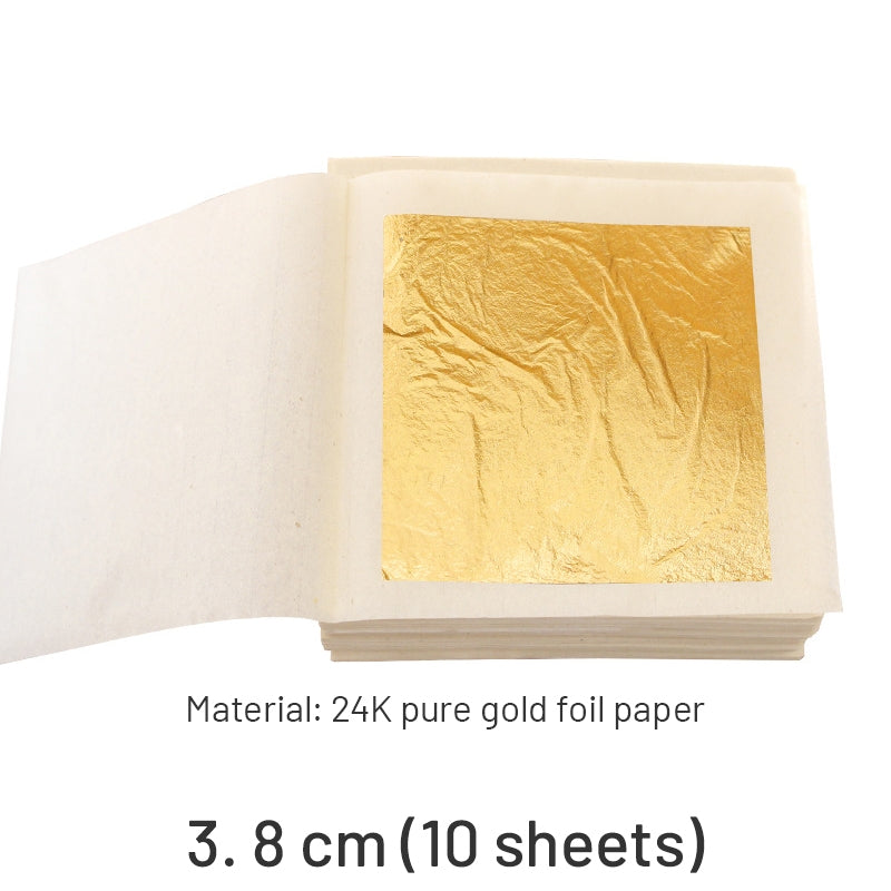 24K Reines Gold Paste Quadratische Blattgold Bögen sku-3
