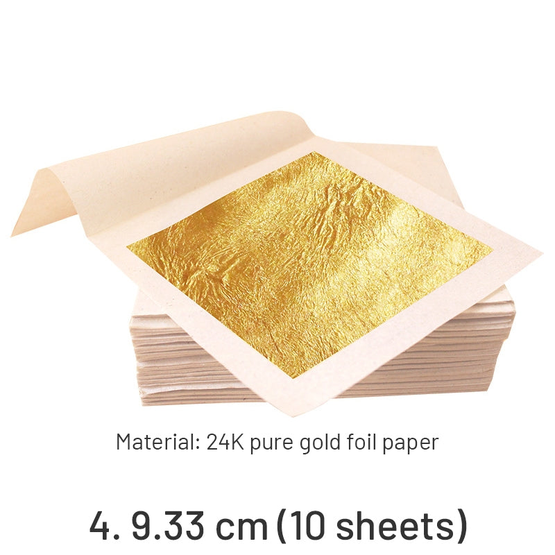 24K Reines Gold Paste Quadratische Blattgold Bögen sku-4