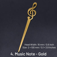 4. Musiknote - Gold