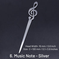 6. Musiknote - Silber