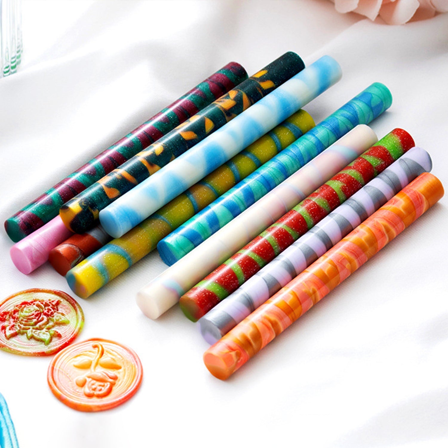 Vintage Lolipop Mixed Color Glue Gun Wax Sticks