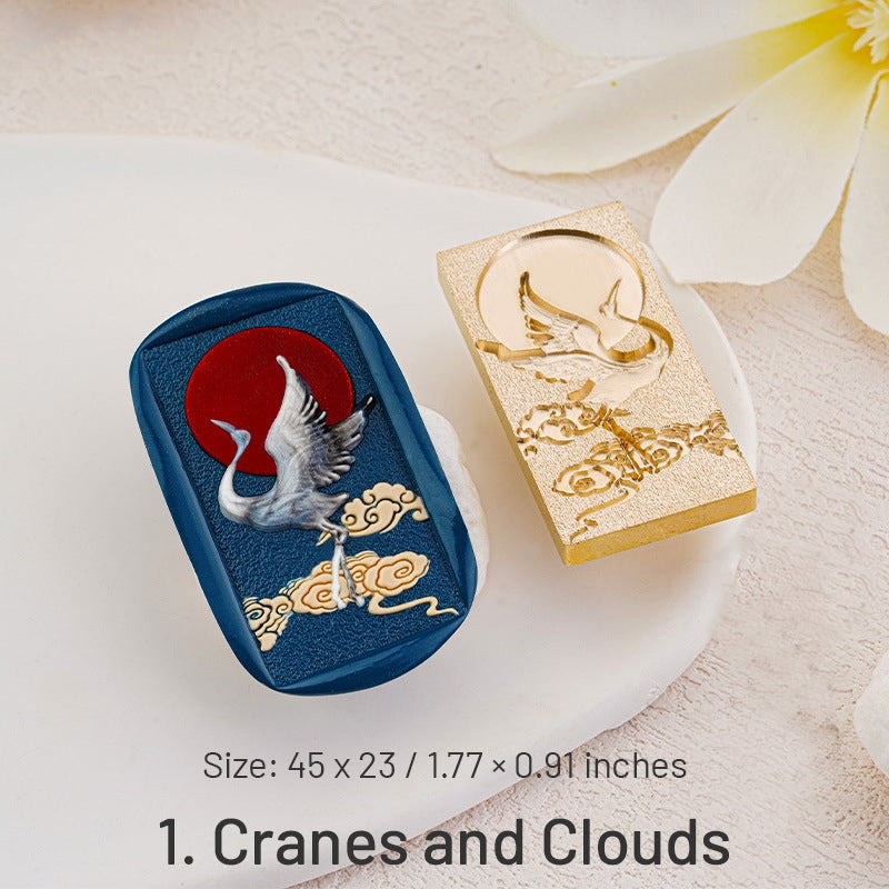 3D Reliefprägung Flora und Fauna Siegelwachs Siegelstempel (4 Designs) sku-1