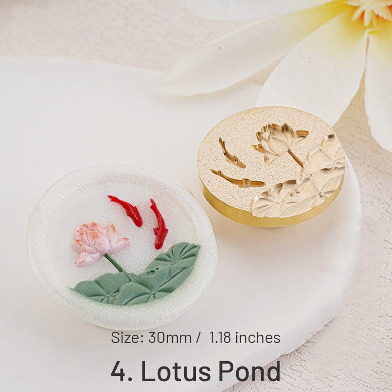 3D Reliefprägung Flora und Fauna Siegelwachs Siegelstempel (4 Design) sku-4