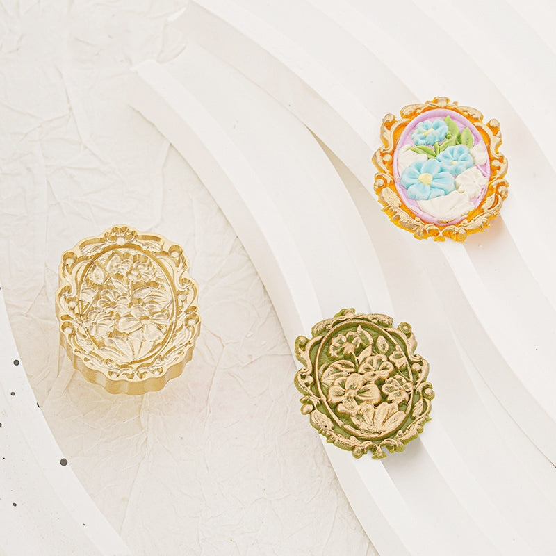 3D Reliefprägung Blumen Siegelwachs Siegelstempel (3 Designs) b3