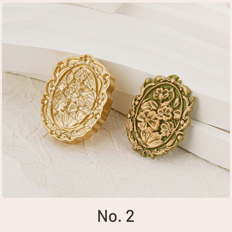 3D Reliefprägung Blumen Siegelwachs Siegelstempel (3 Designs) sku-2