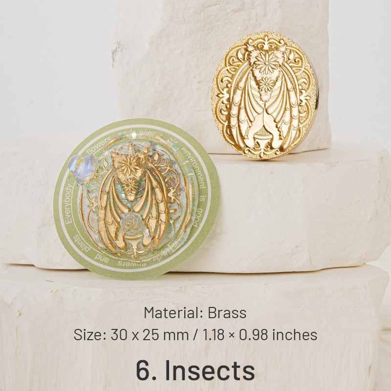 3D Reliefprägung Himmelsserie Siegelwachs Siegelstempel - Insekten, Schmetterlinge, Wale sku-6