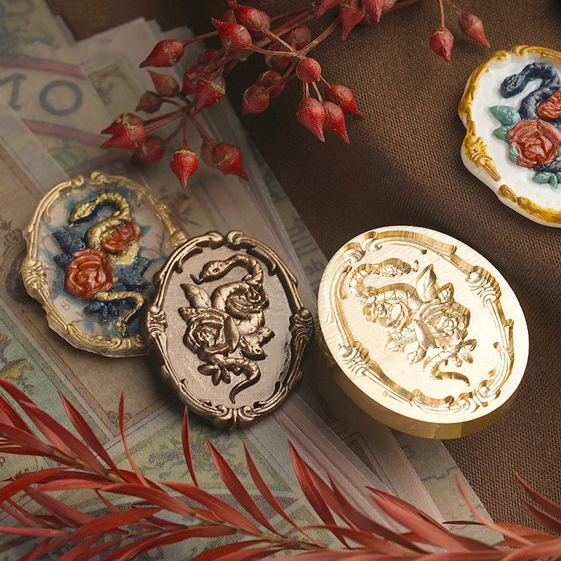 3D Reliefprägung Dame Siegelwachs Siegelstempel (6 Designs) b2