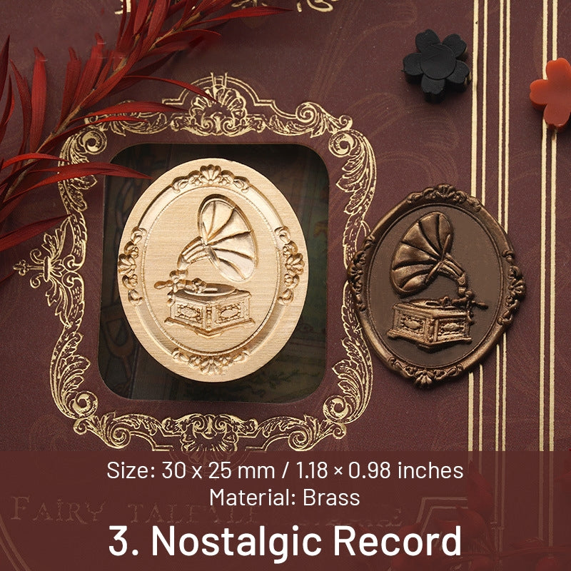 3D Reliefprägung Dame Siegelwachs Siegelstempel (6 Designs) sku-3