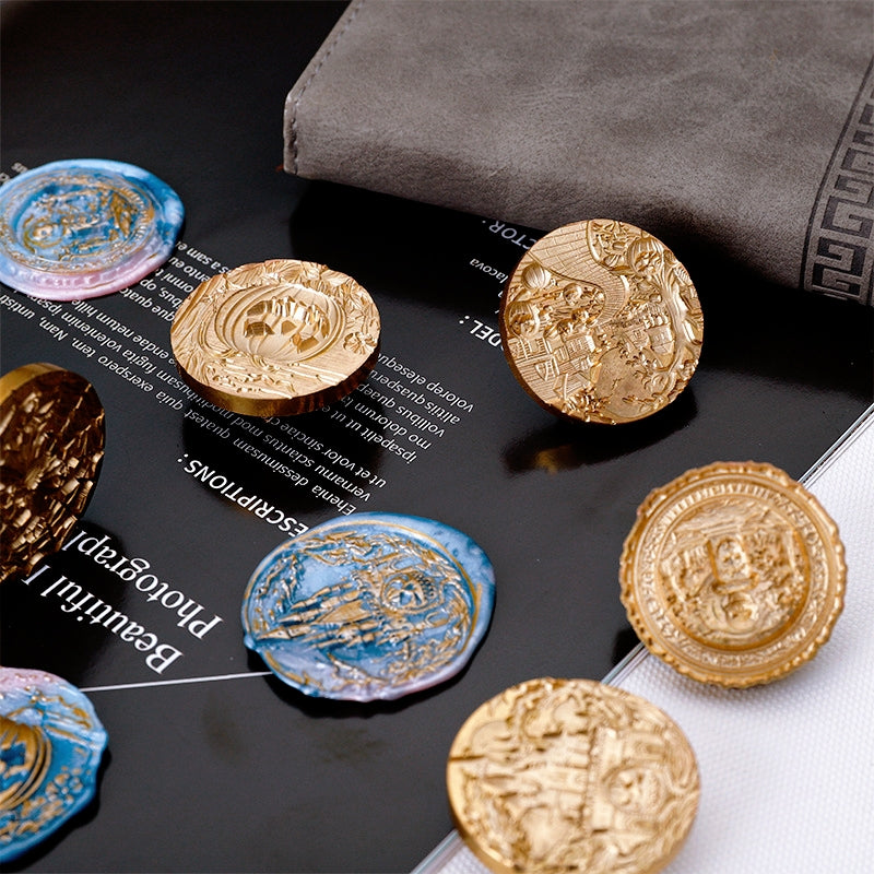 3D Reliefprägung Halloween Siegelwachs Stempel (5 Designs) b