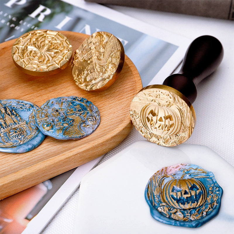 3D Reliefprägung Halloween Siegelwachs Stempel (5 Designs) b1