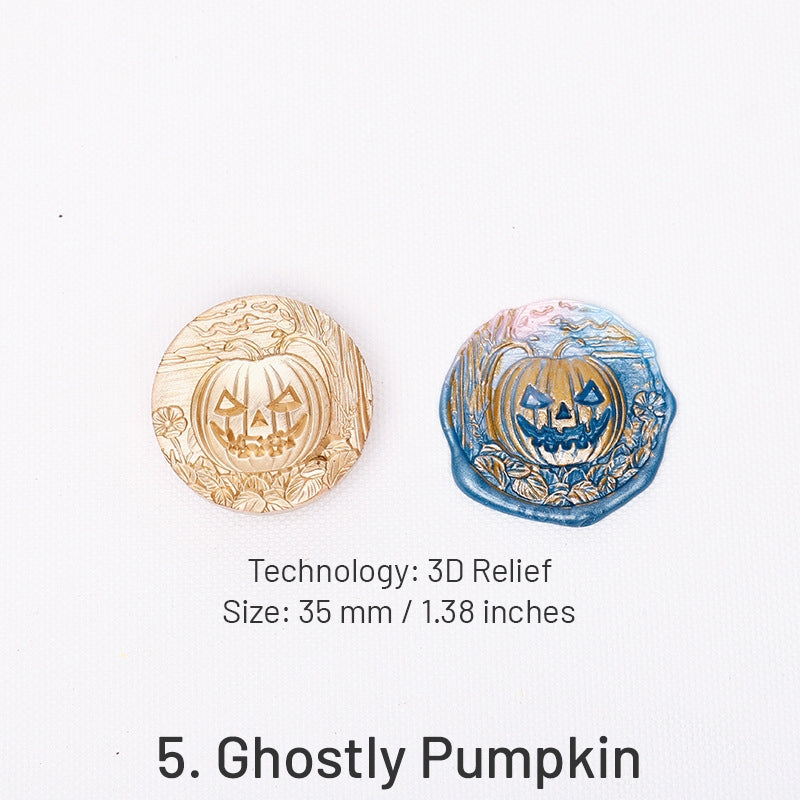 3D Reliefprägung Halloween Siegelwachs Stempel (5 Designs) sku-5
