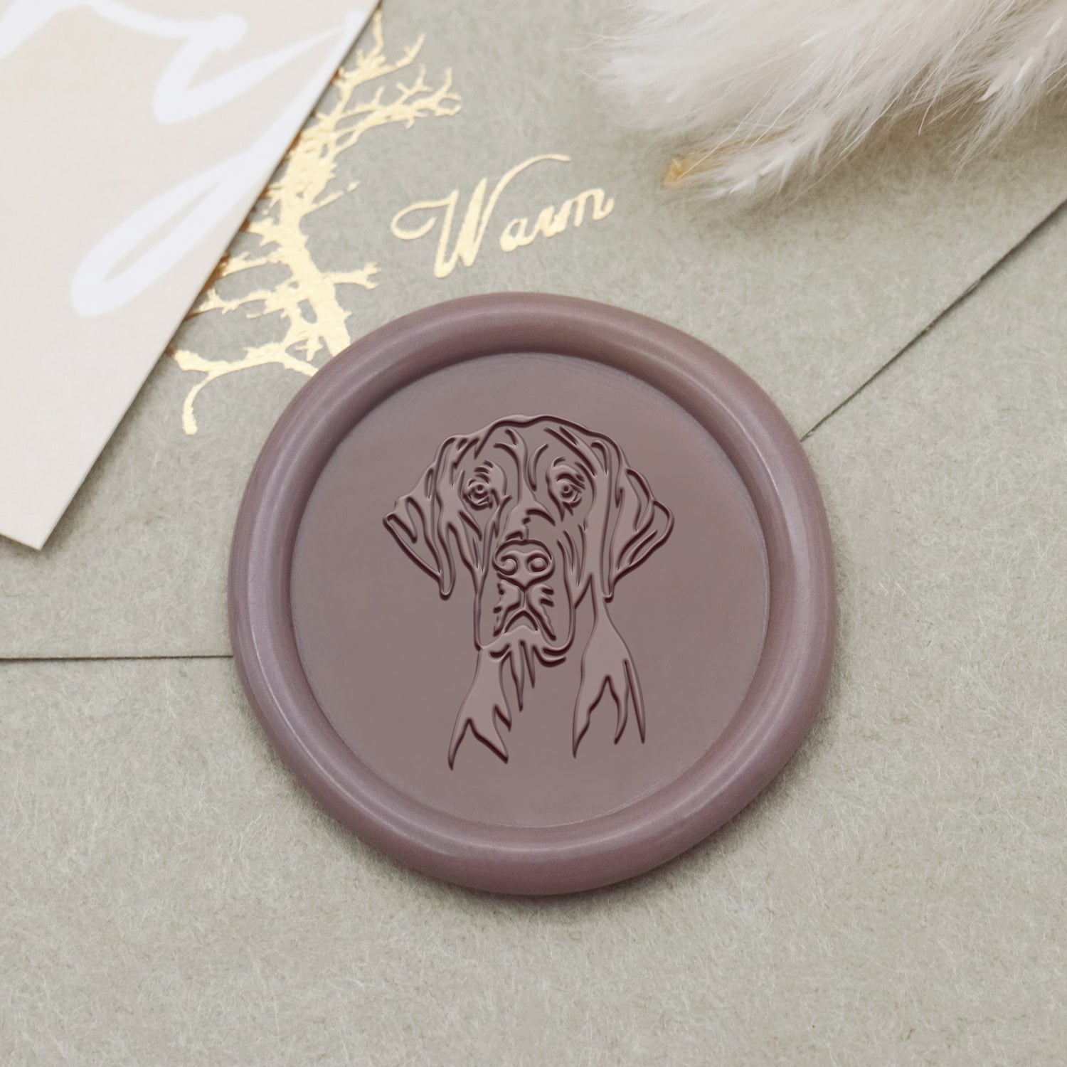 Deutsche Dogge Hund Siegelwachs Siegelstempel - Stamprints1