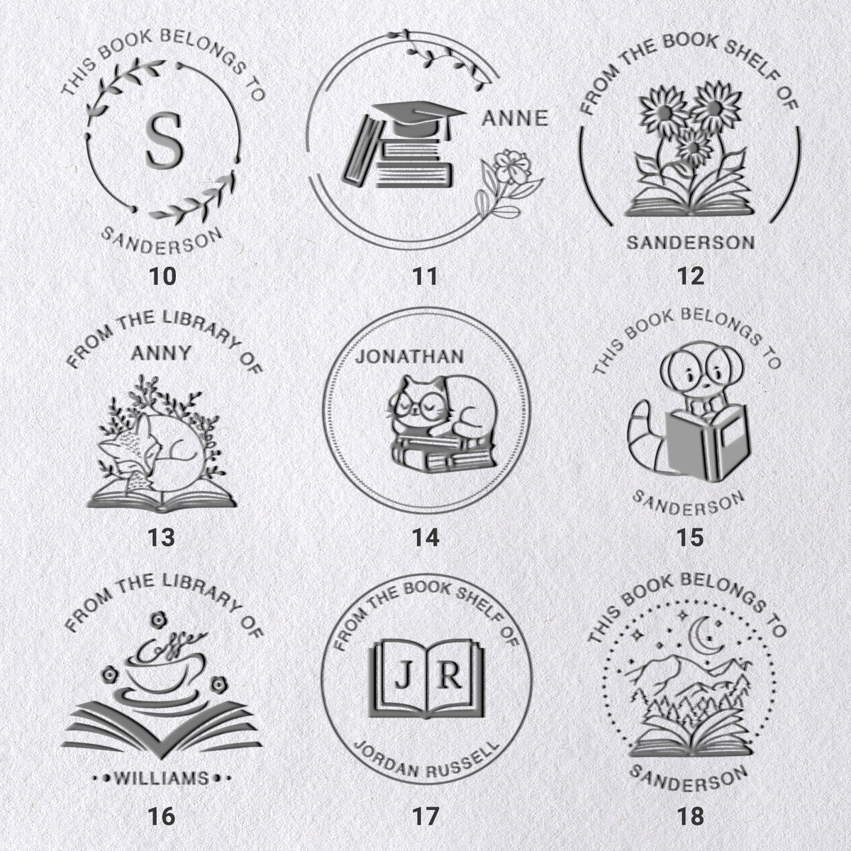 Custom Book Embosser (27 Designs) Custom Book Embosser (27 Designs)41