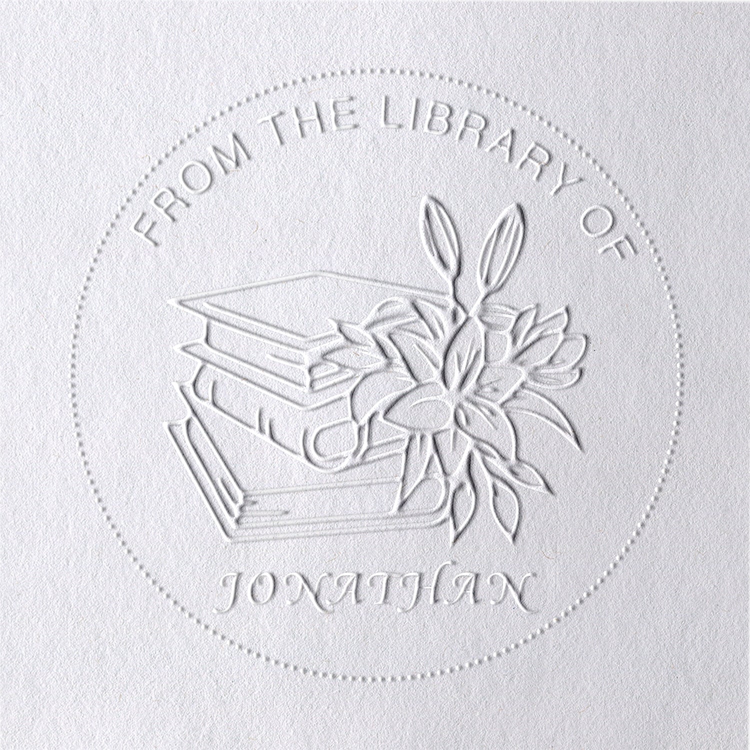 Personalisierte Pflanzen-Buchprägezange Personalisierte Pflanzen-Buchprägezange3-11