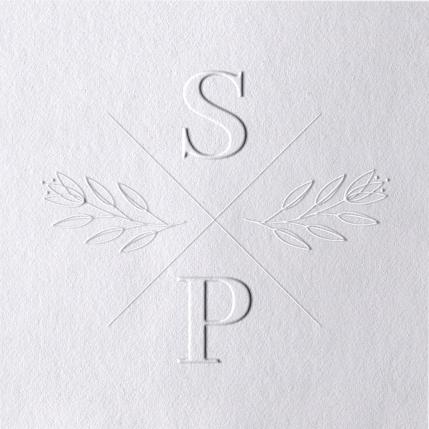 Personalisiert Tulpe Hochzeit Monogramm Initial Prägezange 141