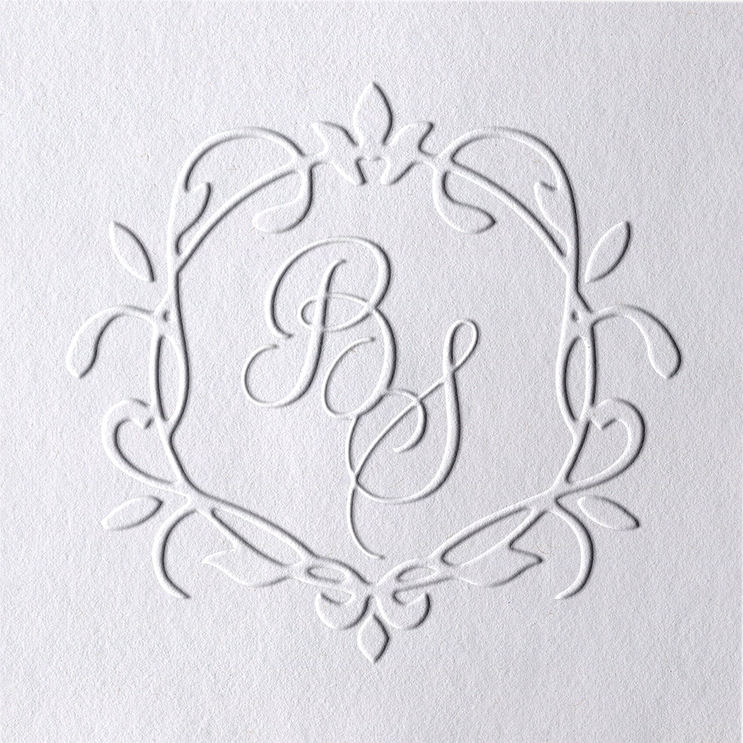 Personalisiert Hochzeit Handgeschrieben Initialen Monogramm Prägezange 271
