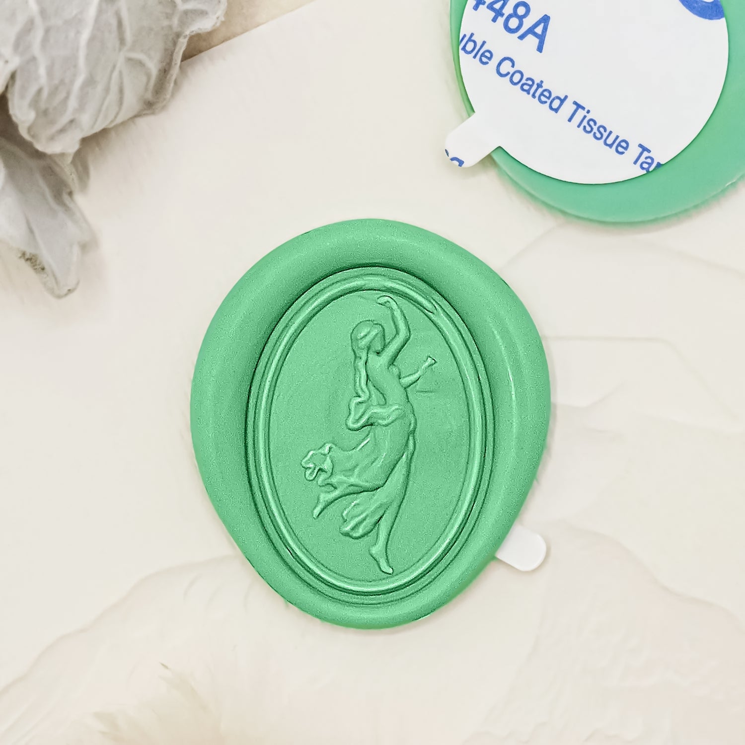 3D Reliefprägung Venus Selbstklebende Siegelwachs Sticker 1-3