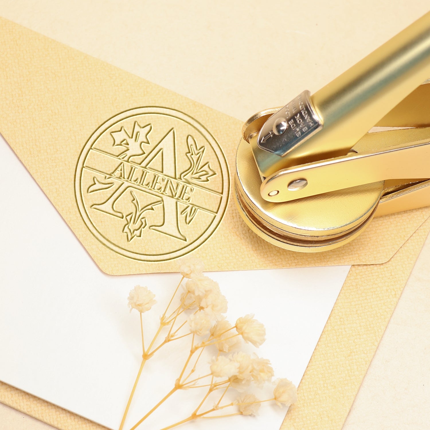 26 Buchstaben Personalisierte Blumen-Namen-Prägezange A11