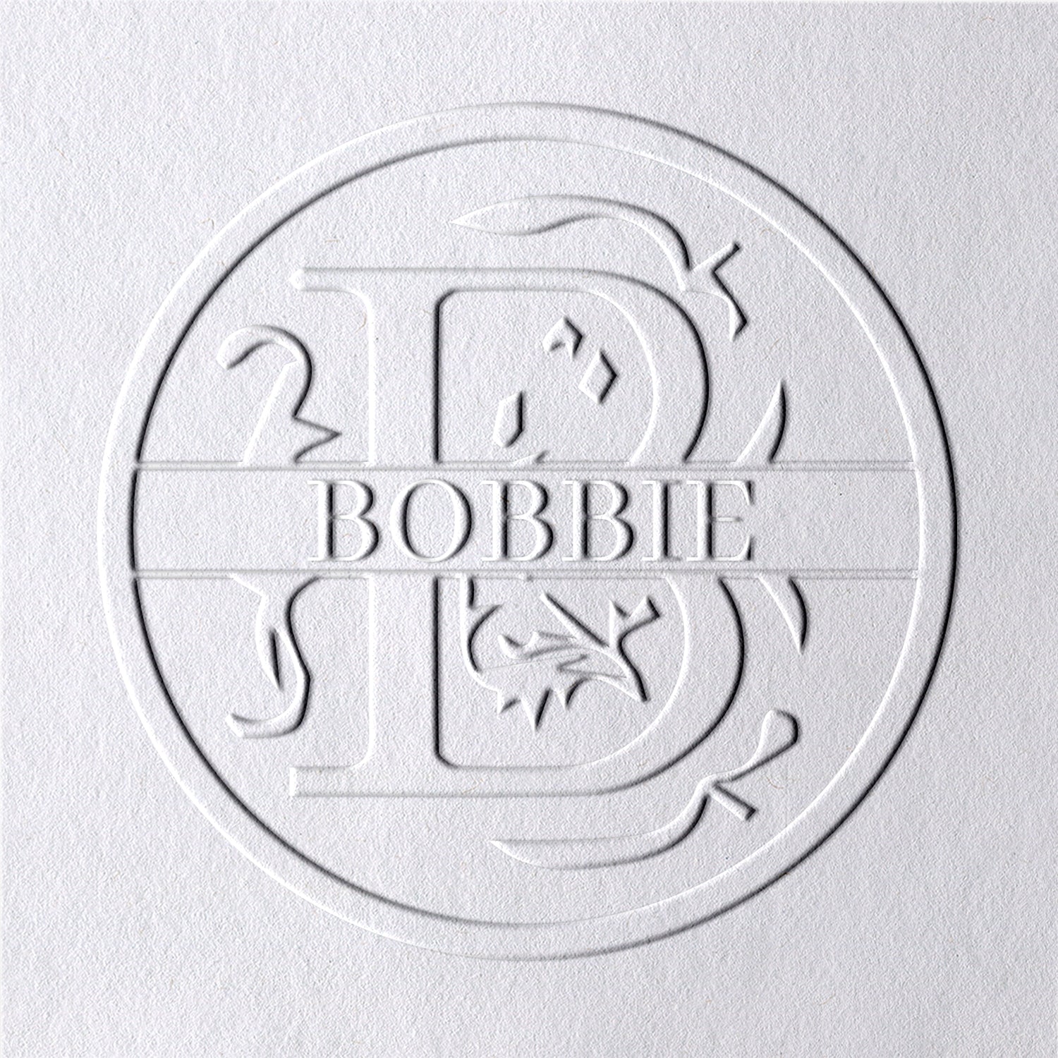 26 Buchstaben Personalisierte Blumen Name Prägezange - B B1
