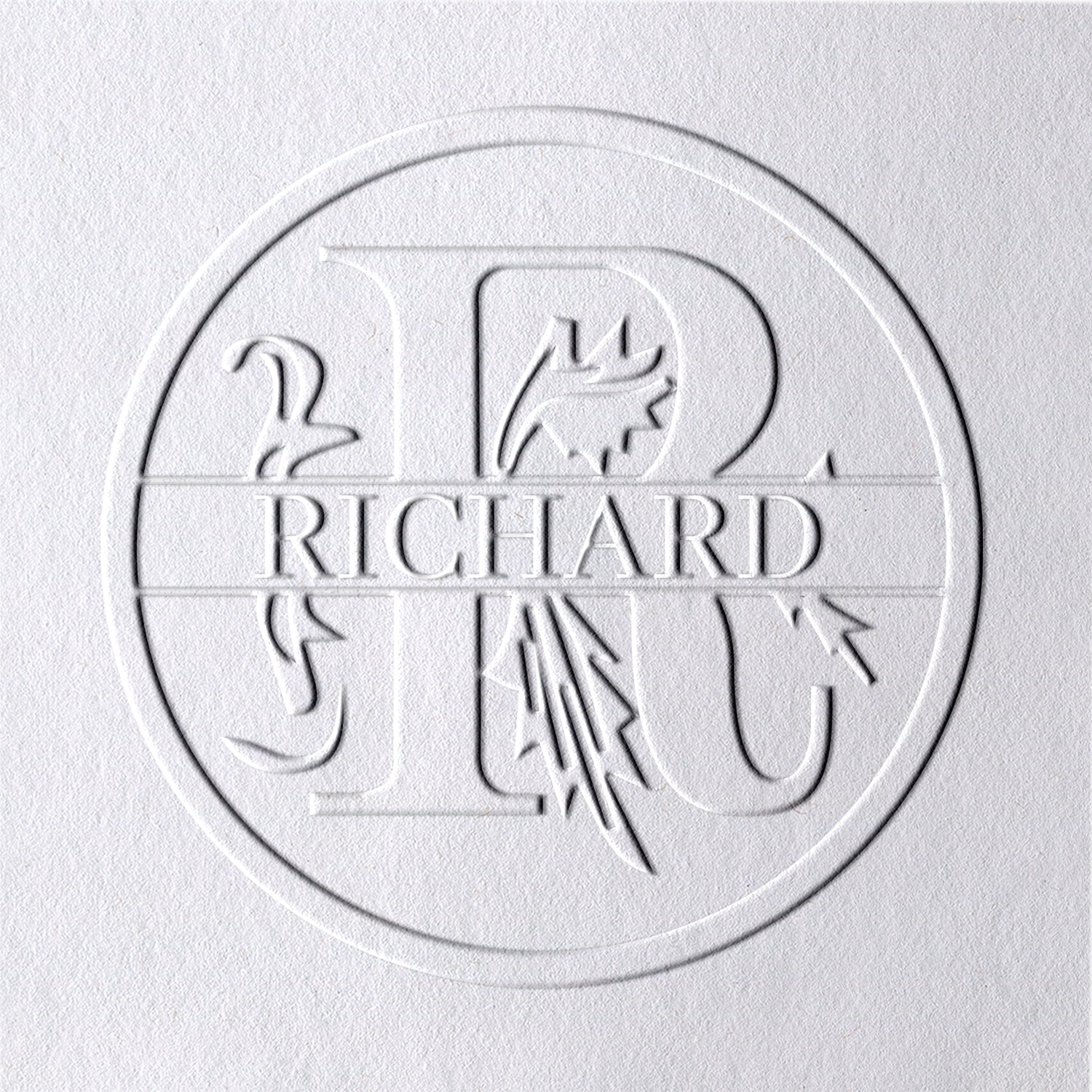26 Letter Custom Floral Name Embosser - R R1
