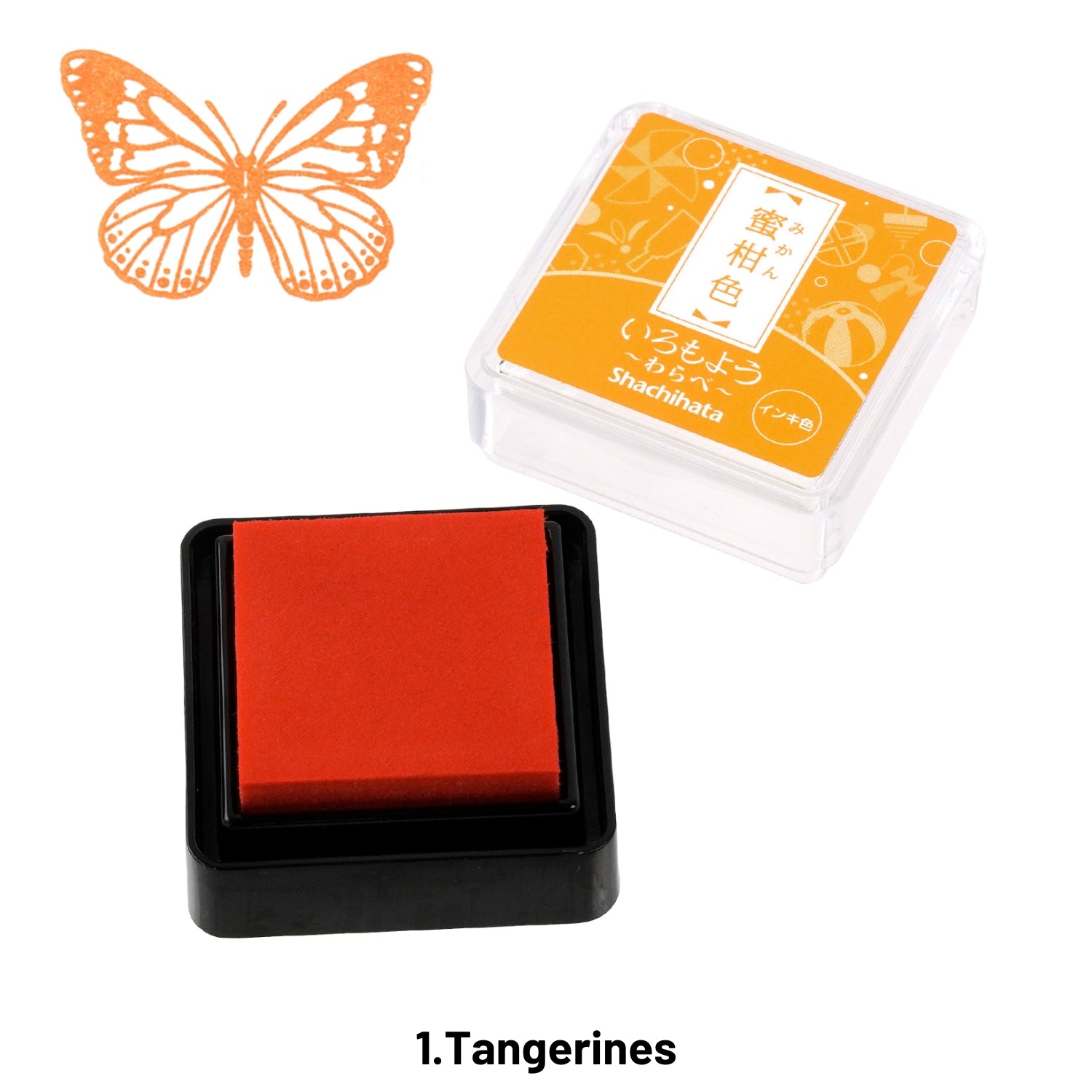 Japanisches Shachihata Mini Ölbasiertes Farb-Gummistempel-Stempelkissen 2