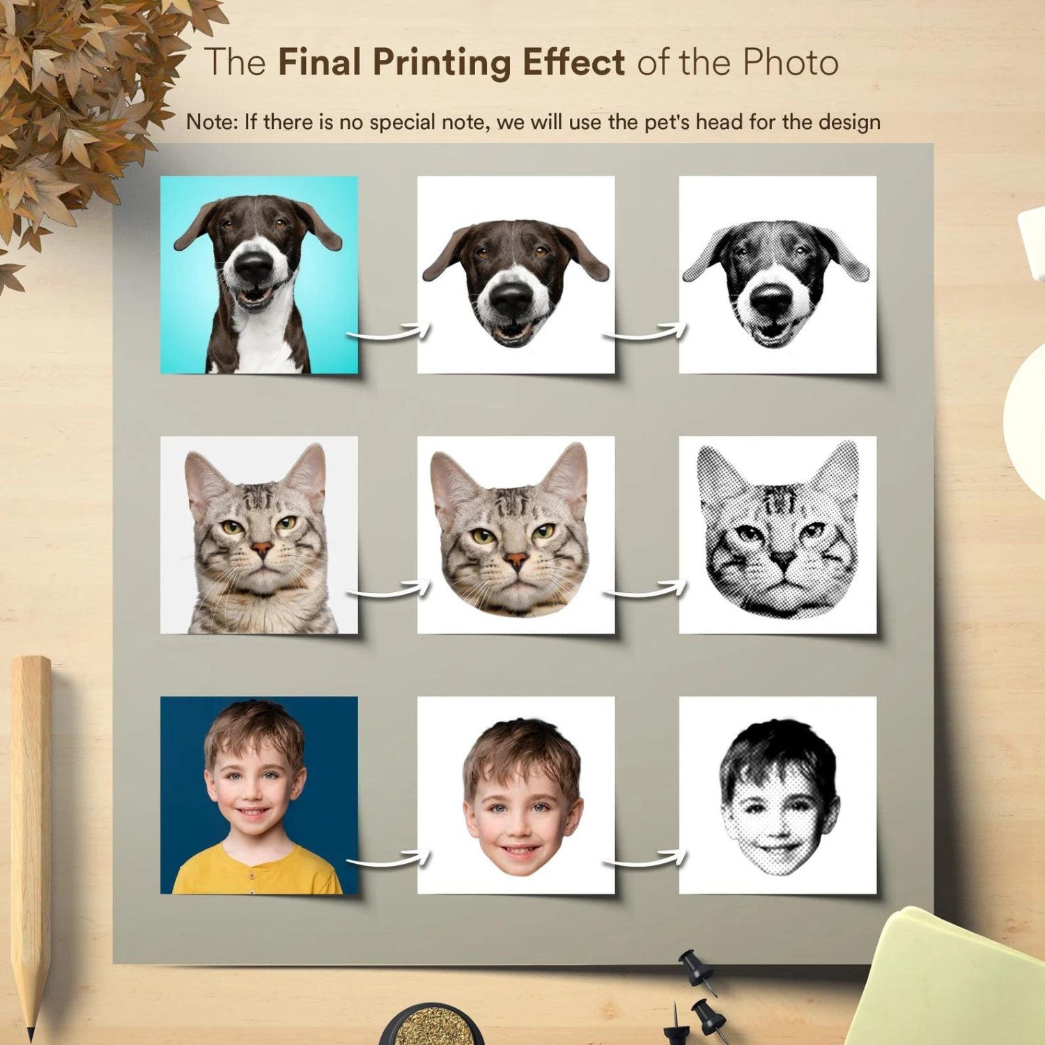 Personalisierter Haustier-Siegelkopf-Portrait-Stempel, Personalisierter Katzen- & Hunde-Stempel aus Foto, Personalisierter Stempel für Aufgaben, Kinder-Stempel, Valentinstag-Geschenk 31
