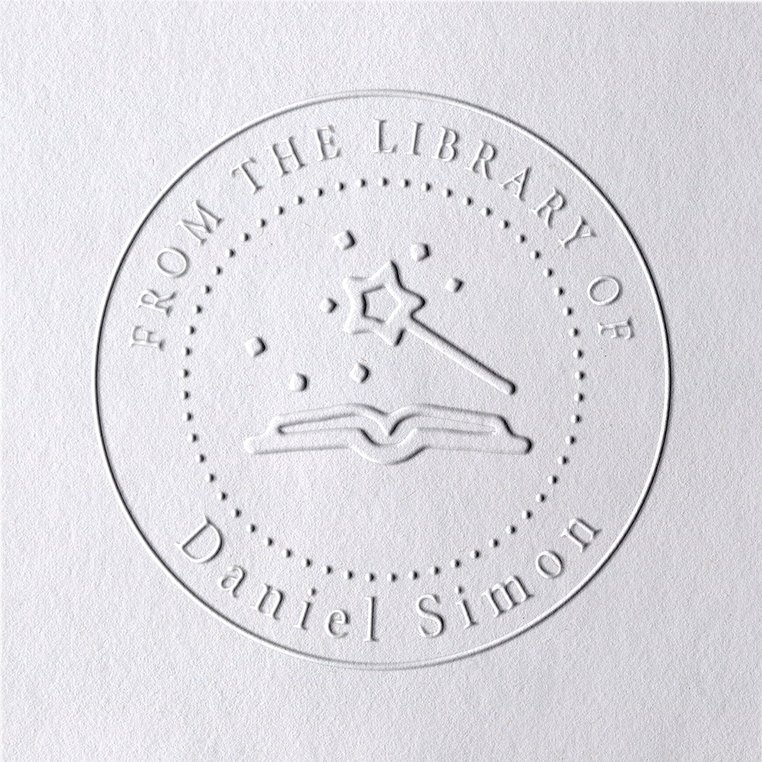 Individueller Zauberstab aus der Bibliothek des Buchprägestempels2
