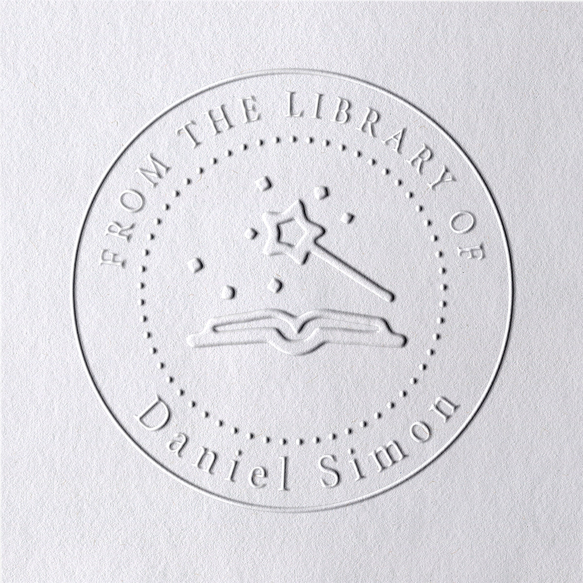 Personalisierte Zauberstab Aus Der Bibliothek Von Buch Prägezange2