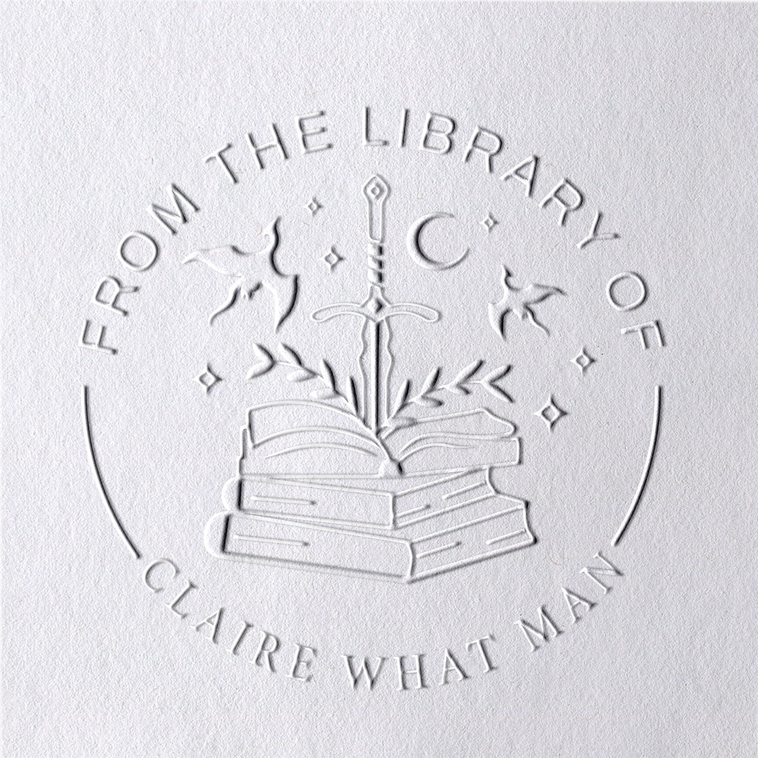 Individuelles Schwert der Weisheit aus der Bibliothek des Buchprägegeräts2