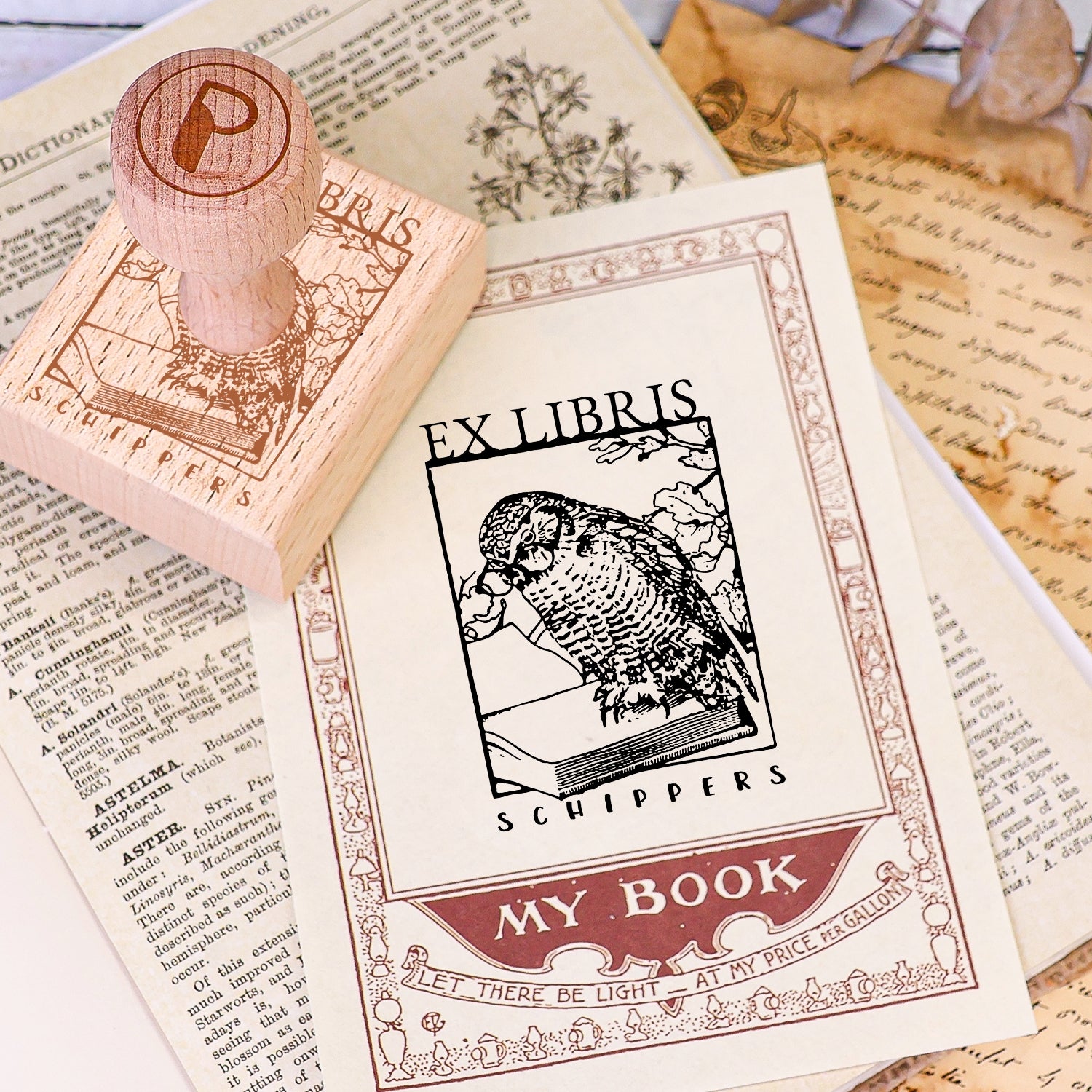 individueller Buchstempel Verwendung Buch 2