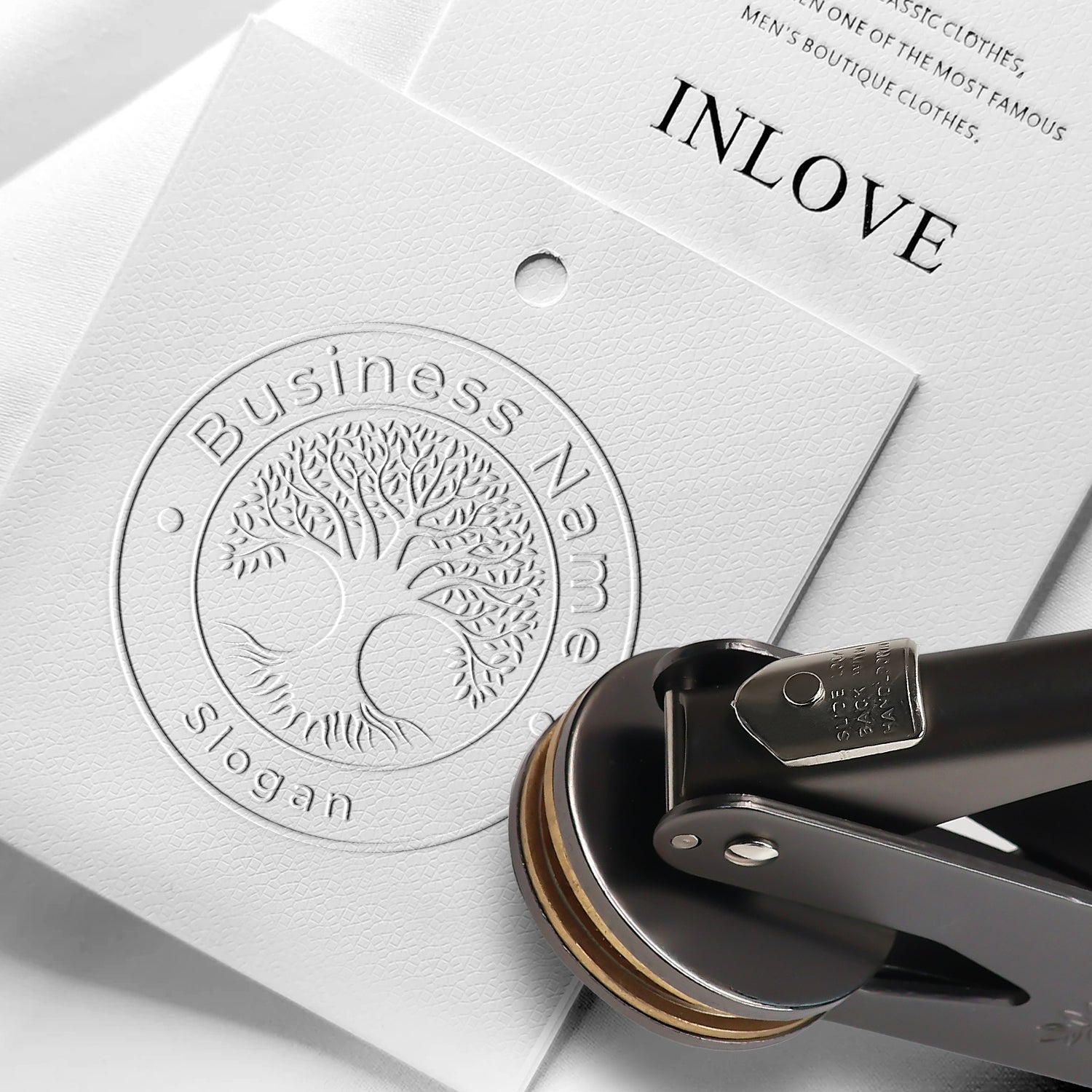 Personalisierte Baum des Lebens Logo Prägezange 3011