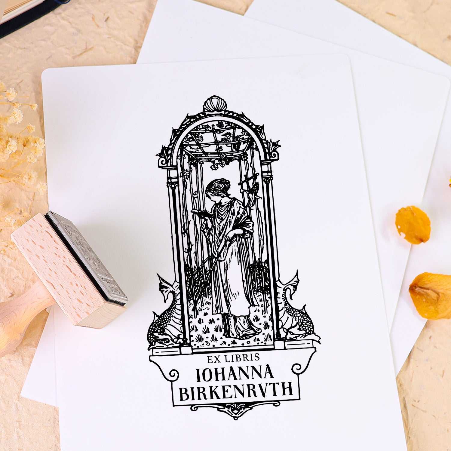 individueller Buchstempel Verwendung Buch 2