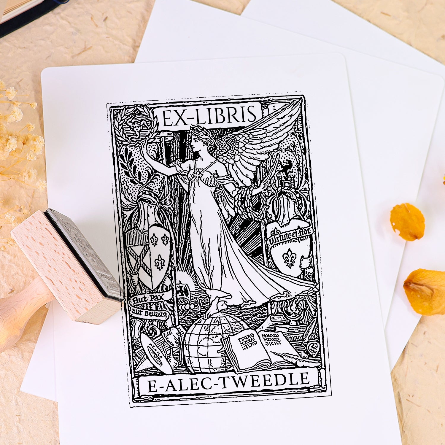 personalisiert Buch Gummistempel Nutzung Buch 2
