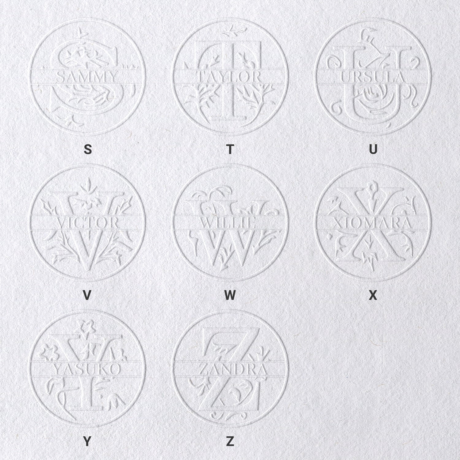 26 Buchstaben Personalisierter Blumen Name Prägezange sku-31