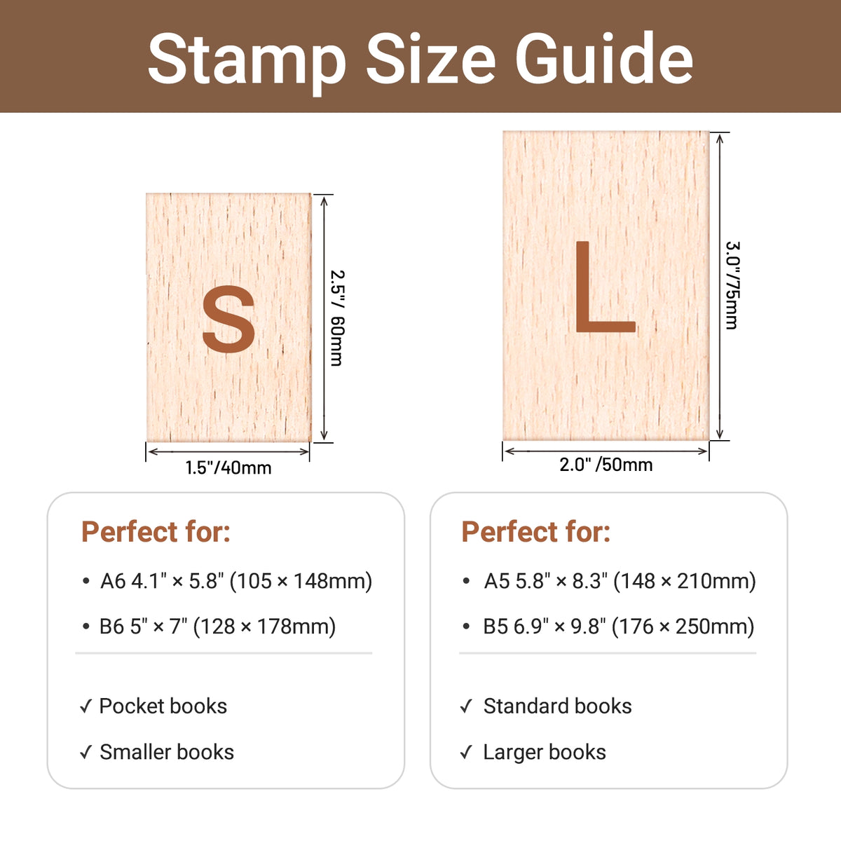Rechteckiger personalisierter Gummistempel