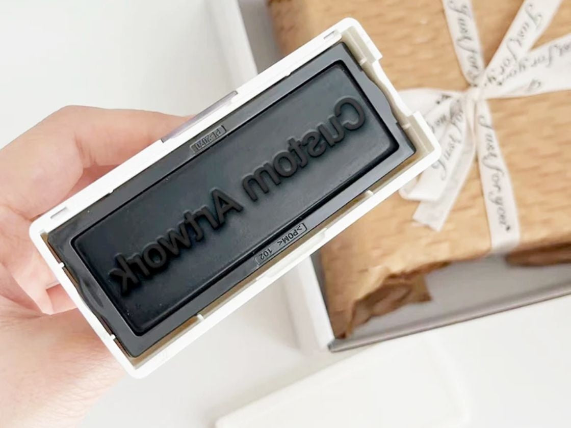 Custom Self Inking Rubber Stamp - Branding Logo, Portrait, Image3