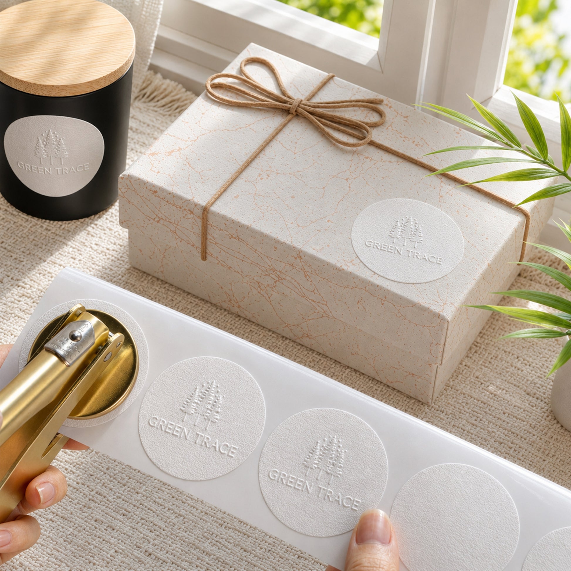 Blank Textured Embosser Stickers13